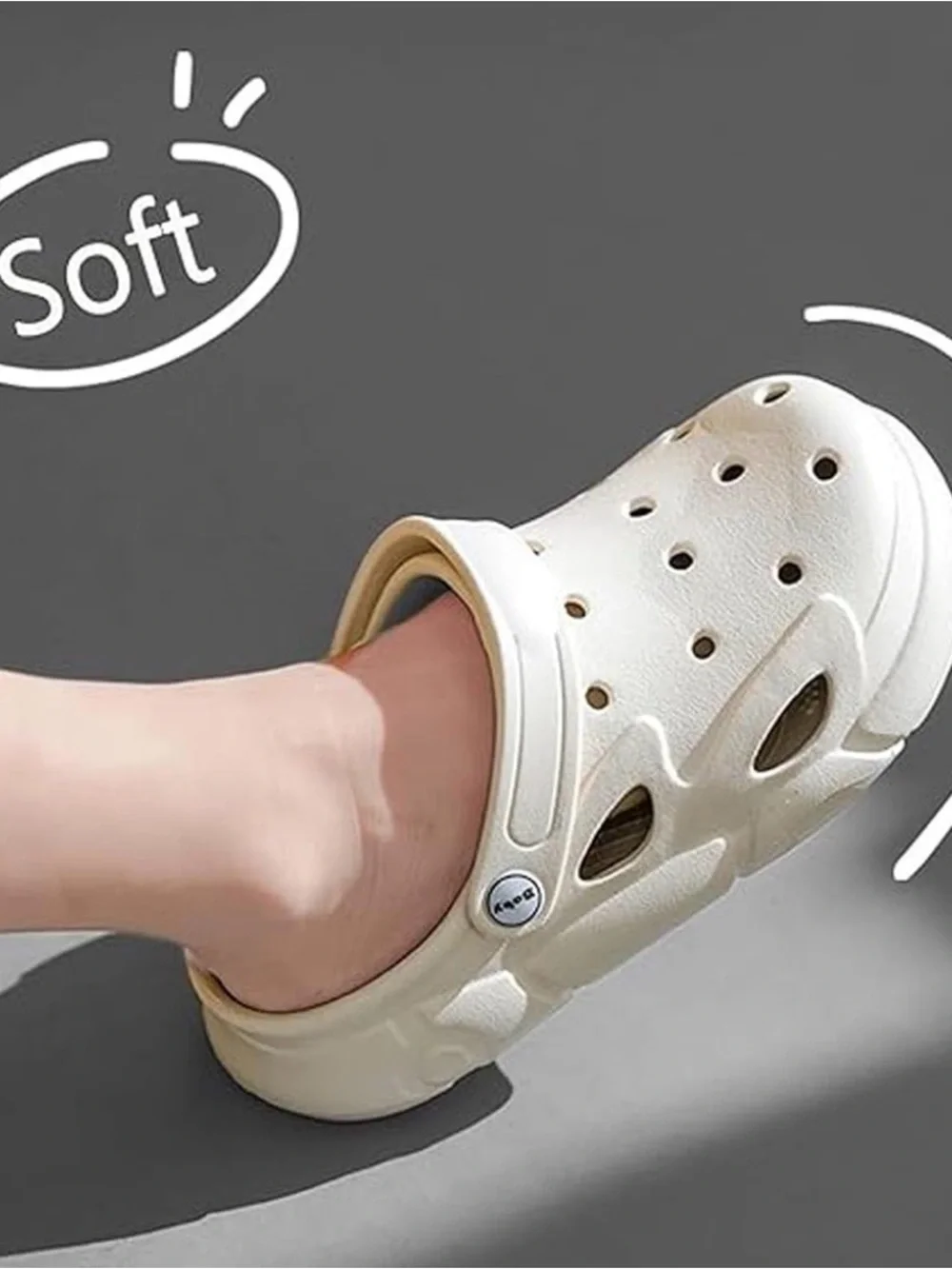 Kids White Comfort Slip-On Clogs